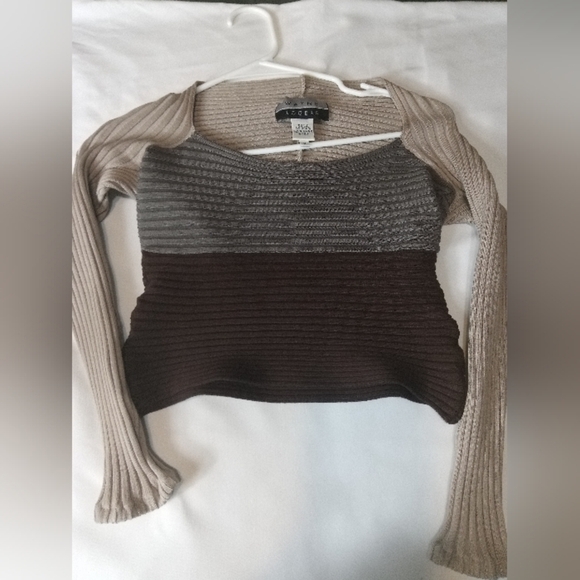 Beautiful RARE Vintage "Wayne Rogers" Silk ribbed top NWOT women's size small - Picture 6 of 6